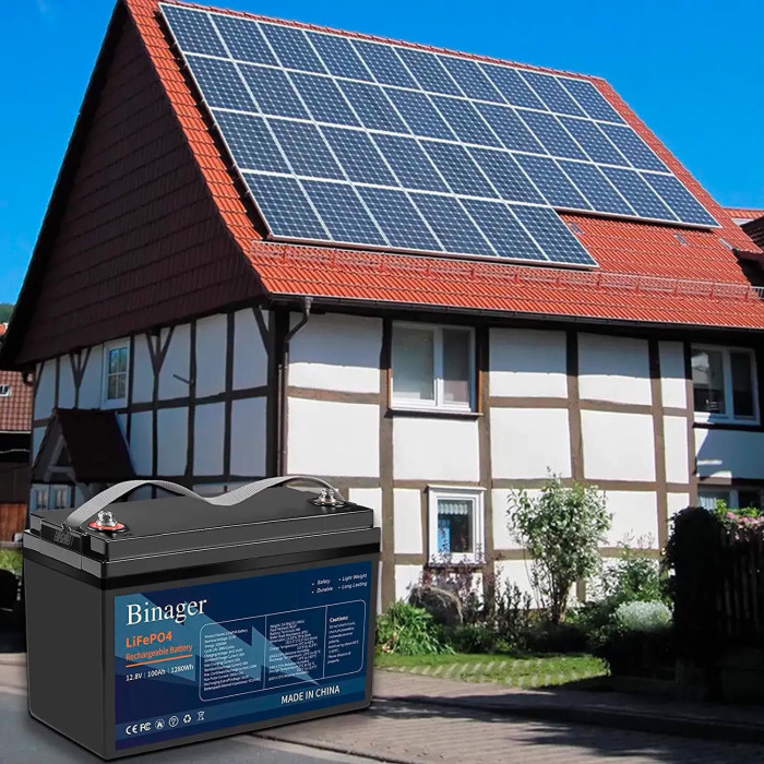 Акумуляторна батарея HS-12,8V100Ah Binager (LiFePO4 12,8V 100Ah 1280Wh)