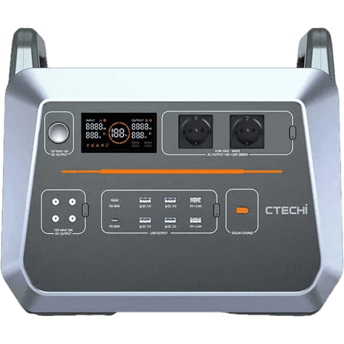 Портативна зарядна станція ST2000 Portable Power Station CTECHi (2000W 2073Wh AC220V EU)