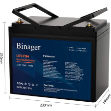 Акумуляторна батарея HS-12,8V50Ah Binager (LiFePO4 12,8V 50Ah 640Wh)