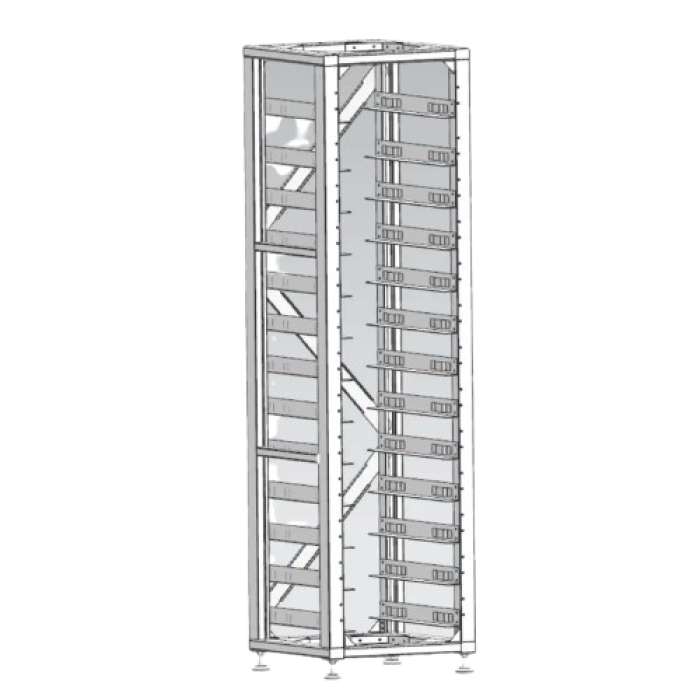 Стандартна стійка 19 дюймів, (12 шт.) 3U-HRACK Deye
