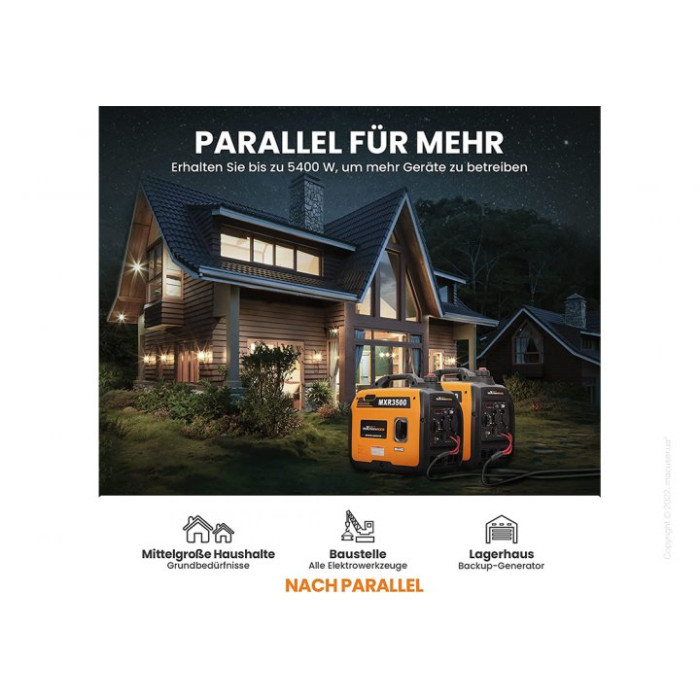 Генератор бензиновий інверторний MXR3500 MaXpeedingRods (3,0 kW)