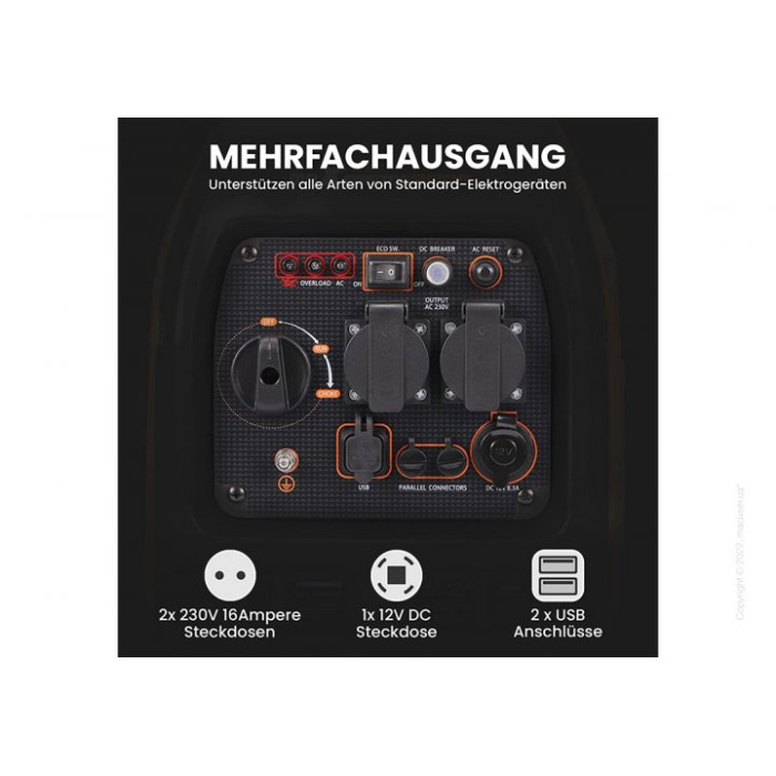 Генератор бензиновий інверторний MXR3500 MaXpeedingRods (3,0 kW)