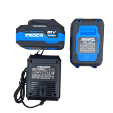 Мощная болгарка Zegor AGAX-21BL ADVANCED (акум 21V 4.0Ah 2шт и зарядка)