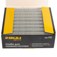 Скобы 14×12.8мм для пневмостеплера 5000шт SIGMA (2817141)