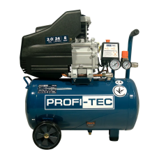 Мощный масляный компрессор PROFI-TEC OC-24 (24 л, 1,5 кВт, 195 л/мин) 007818