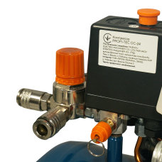 Мощный масляный компрессор PROFI-TEC OC-24 (24 л, 1,5 кВт, 195 л/мин) 007818