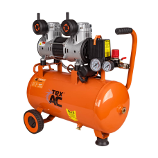 Мощный компрессор воздушный безмасляный Tex.AC TA-СА2416 : ресивер 24 л, 1 кВт (TA-СА2416)