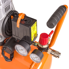 Мощный компрессор воздушный безмасляный Tex.AC TA-СА2416 : ресивер 24 л, 1 кВт (TA-СА2416)