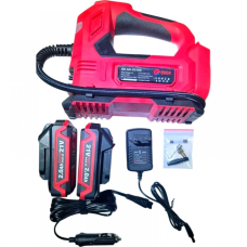 Компрессор автомобильный аккумуляторный Edon KW ED AC-21/150 : с 2 АКБ 21 В 2.0 Аh