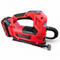 Компрессор автомобильный аккумуляторный Edon KW ED AC-21/150 : с 2 АКБ 21 В 2.0 Аh