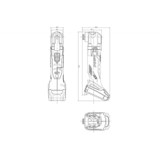 Аккумуляторный многофункциональный инструмент мультитул Metabo MT 18 LTX: без АКБ, реноватор (613021890)