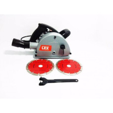 Штробориз электрический (бороздник) LEX AG275 : 2600 Вт, диск 150мм, 3.5 см глубины (бетонорез)