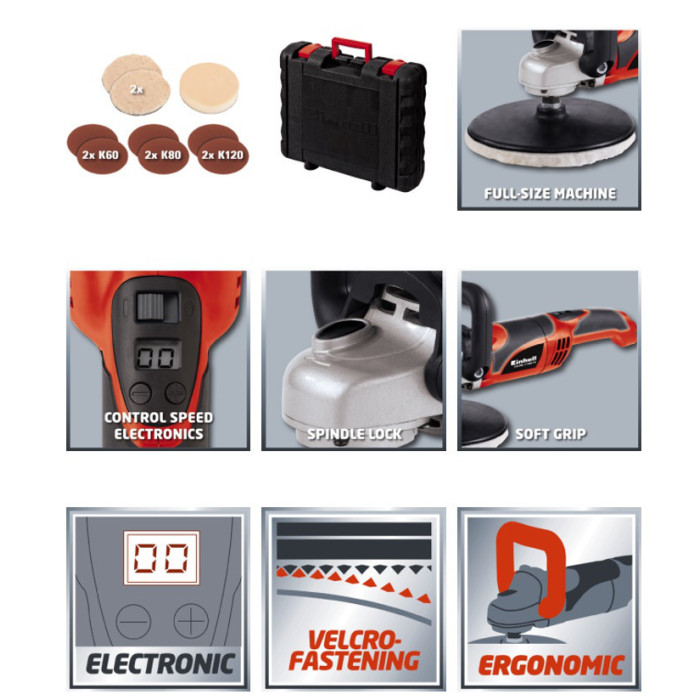 Полировально-шлифовальная машина Einhell CC-PO 1100/1E (2093264)