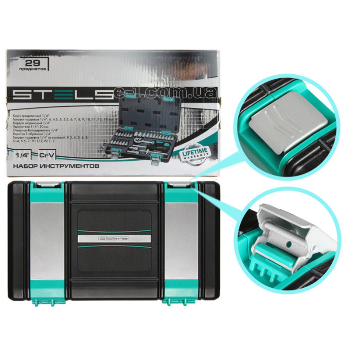 Профессиональный набор ручного инструмента Stels 29шт. набор ключей для авто и дома 14100