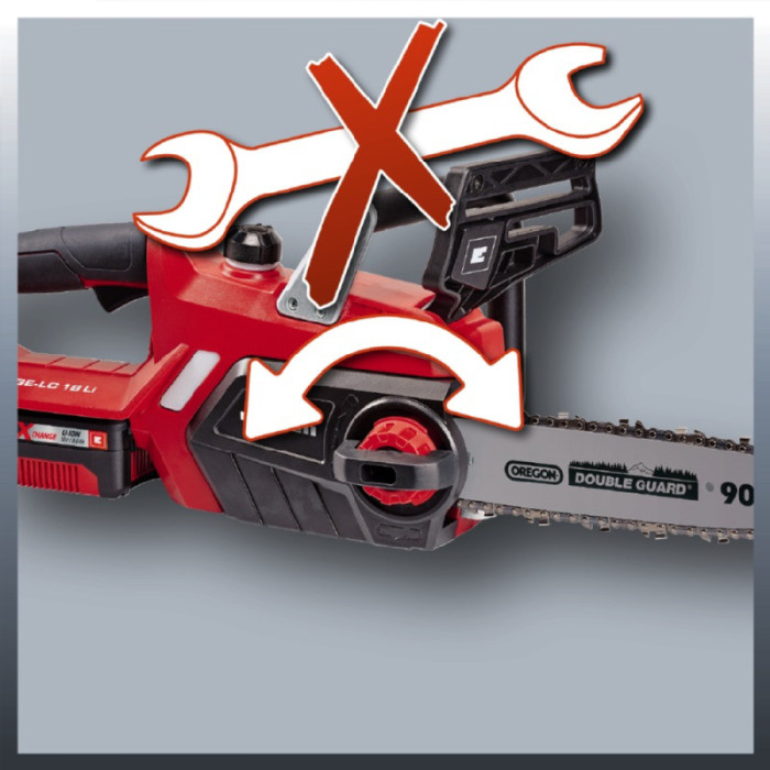 Набор пила цепная Einhell GE-LC 18 Li Solo + зарядное устройство и аккумулятор 18V 2,5 Ah