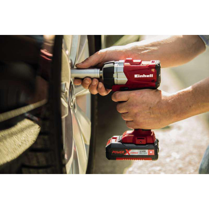 Мощный ударный гайковерт бесщеточный Einhell TE-CW 18Li BL-Solo: без АКБ, 215Нм, квадрат 1/2"