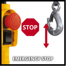 Электрический тельфер (подъемник) Einhell TC-EH 500-18 : 1000 Вт, 500кг макс., 8м лебедка (2255145)