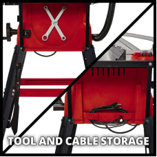 Мощная стационарная циркулярная пила Einhell TC-TS 2025/2 U: 2000 Вт, 250 мм диск, 5000 об/мин