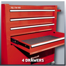 Инструментальная тележка для инструментов на колесах 5 секций Einhell TC-TW 100 ящик для инструмента