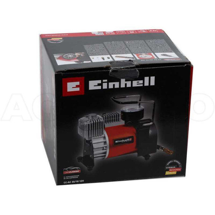 Электринный автомобильный компрессор (авто компрессор) для подкачки шин Einhell CC-AC 35/10 12V