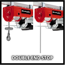 Электрический тельфер (подъемник) Einhell TC-EH 1000: 1600 Вт, 1000 кг макс., 18м (2255160) лебедка