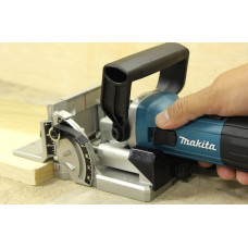 Профессиональный фрезер ламельный для шкантов и пазов MAKITA PJ7000J : 710 Вт фрезер для плоских разъемов