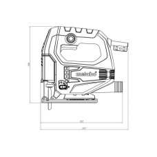 Профессиональный электрический лобзик по дереву Metabo STEB 65 Quick : 450 Вт (601030000)
