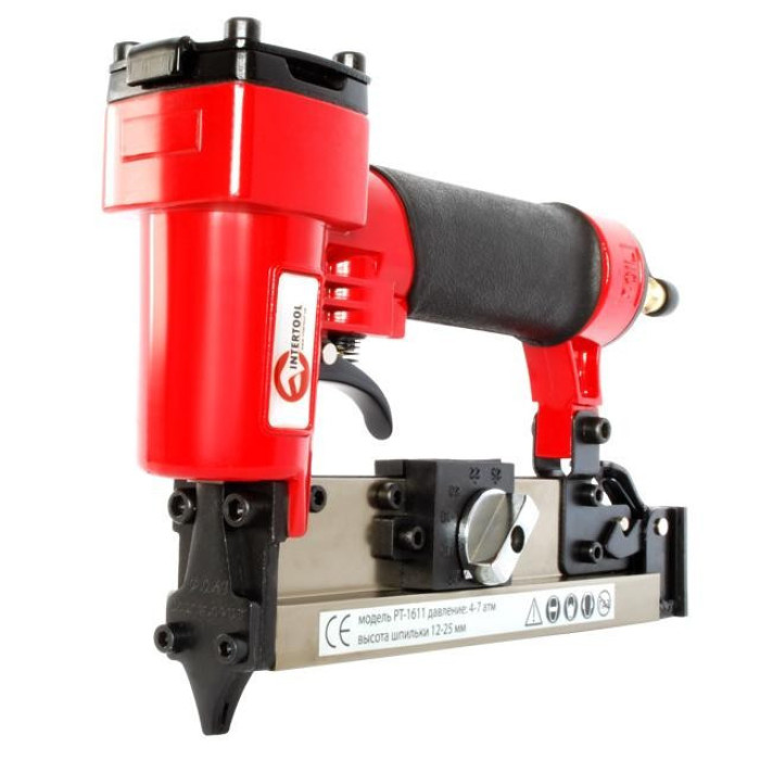 Степлер пневматический INTERTOOL PT-1611, под шпильку от 12 до 25 мм