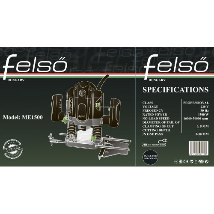 Фрезер электрический Felső ME1500