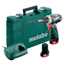 Акумуляторний шуруповерт Metabo PowerMaxx BS Basic 2х2,0 Ач пластиковий чемодан (600080500)