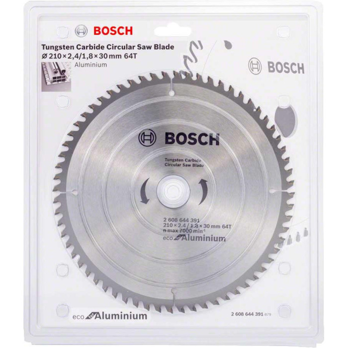 Диск пильный 210 х 30 (64Т) Bosch по алюминию (2608644391)