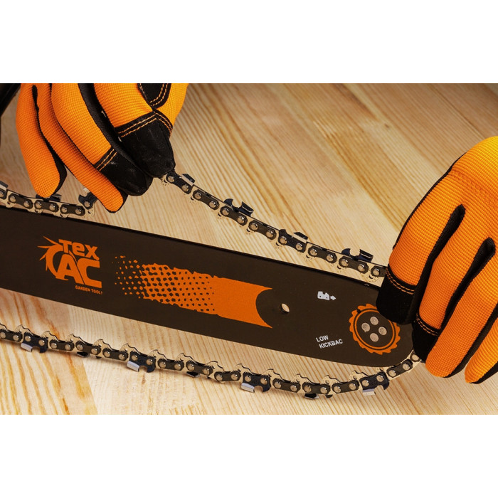 Электрическая цепная пила Tex.AC ТА-03-118, вес 3,5кг, 1800Вт, 14"/350мм, шаг 3/8"