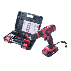 Аккумуляторный шуруповерт Edon AD-18CUN, + 2 Акб Li‑ion 18В + зарядное (1350 об/мин, 10Нм, 2 скорости)