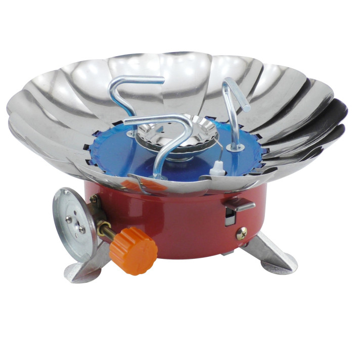 Плита газовая с пьезоподжигом под газовые баллоны Kovar K-203 : 2.8 кВт, 100 г/ч