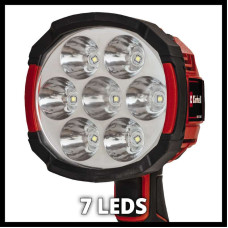 Фонарь аккумуляторный LED Einhell TE-CL 18/2500 LiAC-solo + АКБ 18В, зарядное+ 12В от прикуривателя