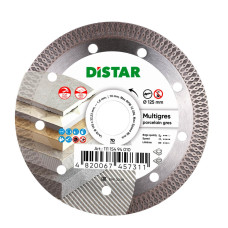 Диск алмазный отрезной Distar Multigres 7D 1A1R 125x1,4/1,0x10x22,23 мм керамика, плитка (11115494010)