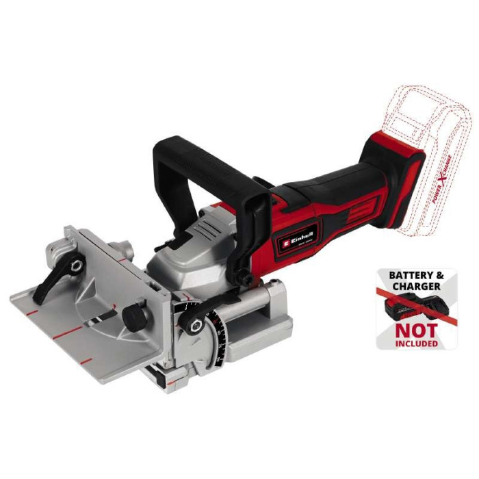 Фрезер ламельный аккум. Einhell TE-BJ 18 Li - Solo: без АКБ, 6500 об/мин, Пазовна фреза Ø100 x Ø22 x 4 мм