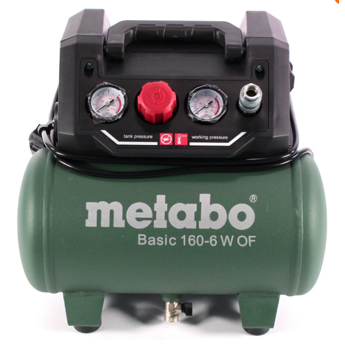 Компресор переносний Metabo Basic 160-6 W OF (601501000): 160 л/хв., 900Вт, 6 бар