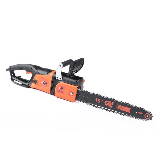 Электрическая цепная пила Tex.AC ТА-03-228 : 2800Вт, вес 5,3кг, 16"/406мм, шаг 3/8"