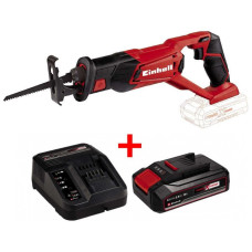 Мощная аккумуляторная сабельная пила Einhell TE-AP 18 Li Solo: 18B (акум 2.5 ампера и зарядка)