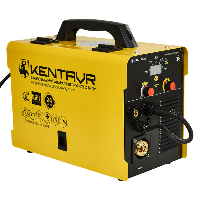Мощный сварочный аппарат (полуавтомат) Кентавр MIG-350 DigitAll: 300А, MMA+MIG-MAG+TIG LIFT