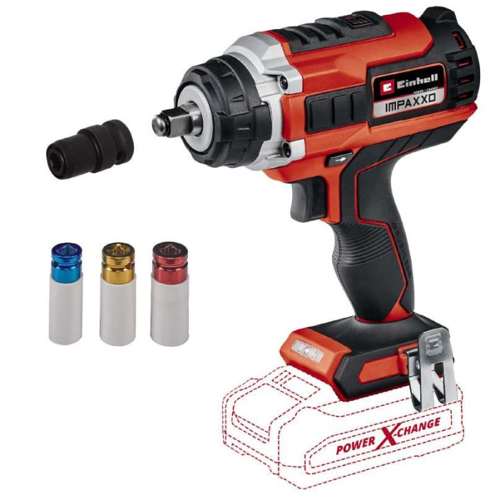 Ударный аккумуляторный бесщеточный гайковерт Einhell IMPAXXO 18/450 - Solo: 18V (без аккума и зарядки)