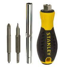 Качественная отвертка – набор 6 Way с тремя сменными битами STANLEY 0-68-012