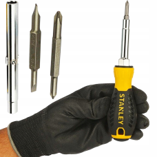 Качественная отвертка – набор 6 Way с тремя сменными битами STANLEY 0-68-012