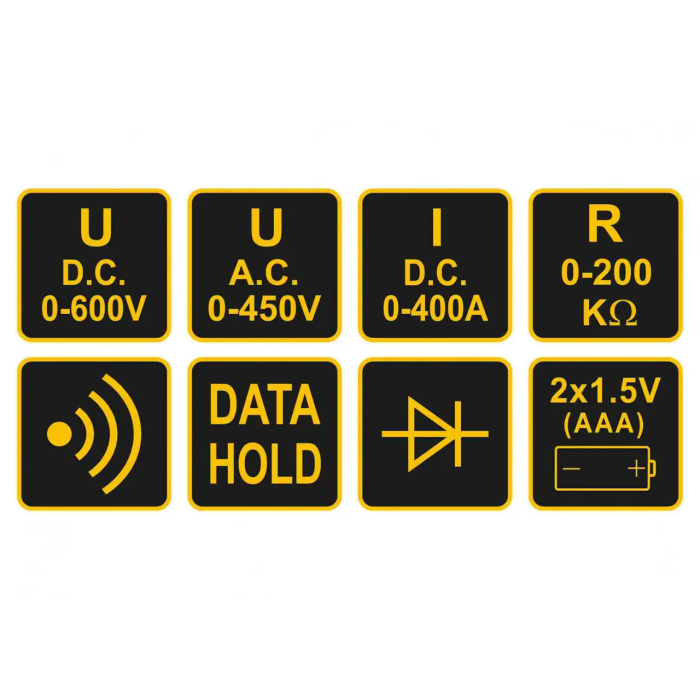 Мультиметр-клещи для измерения электрических параметров цифровой VOREL 81801