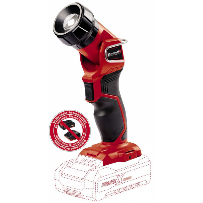 Мощный фонарик аккумуляторный 1 LED Einhell TE-CL 18 Li Н-Solo : 18V (без АКБ и зарядки) 4514130