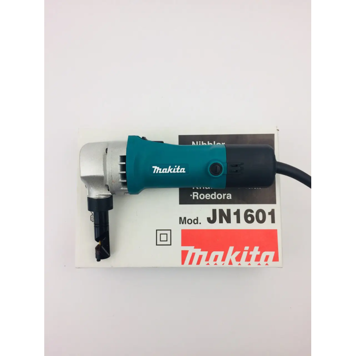 Профессиональные электроножницы высечные по металлу Makita JN1601 : 550 Вт, 2200 ход/мин, 1.6 кг