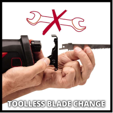 Пила себельная аккумуляторная Einhell TE-AP 18/26 Li - Solo: без АКБ, 2600об/мин