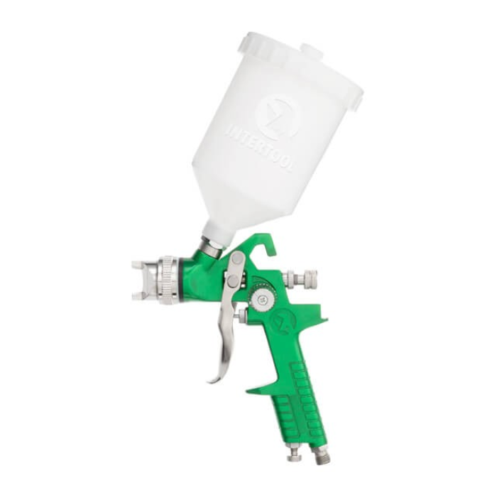 Качественный краскопульт пневматический HVLP, форсунка 2.5мм, бачок 600 мл INTERTOOL PT-0125