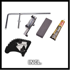 Мощный точильный станок (электроточило) Einhell TC-WG 200 : 125 Вт, 110 об/мин, круг Ø180, Ø200